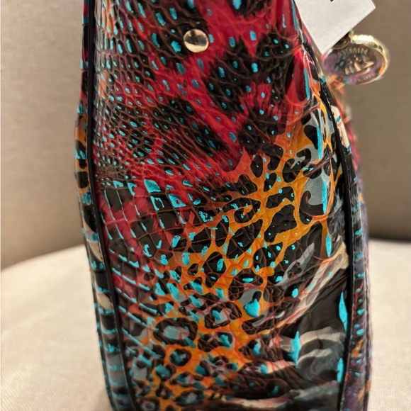 NWT Brahmin Small Carla Melbourne Leather Tote – Multicolor - Picture 9 of 13